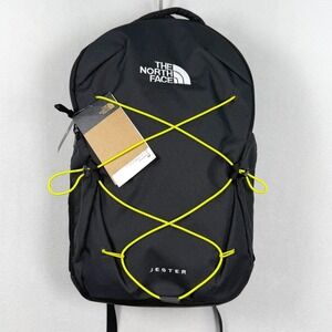 The North Face Jester Backpack 28L Black/Yellow NF0A3VXF 15 Inch Laptop Bag NEW